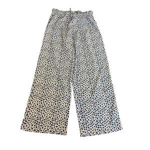 MANGO Blue Floral Loose Pants youth size 12